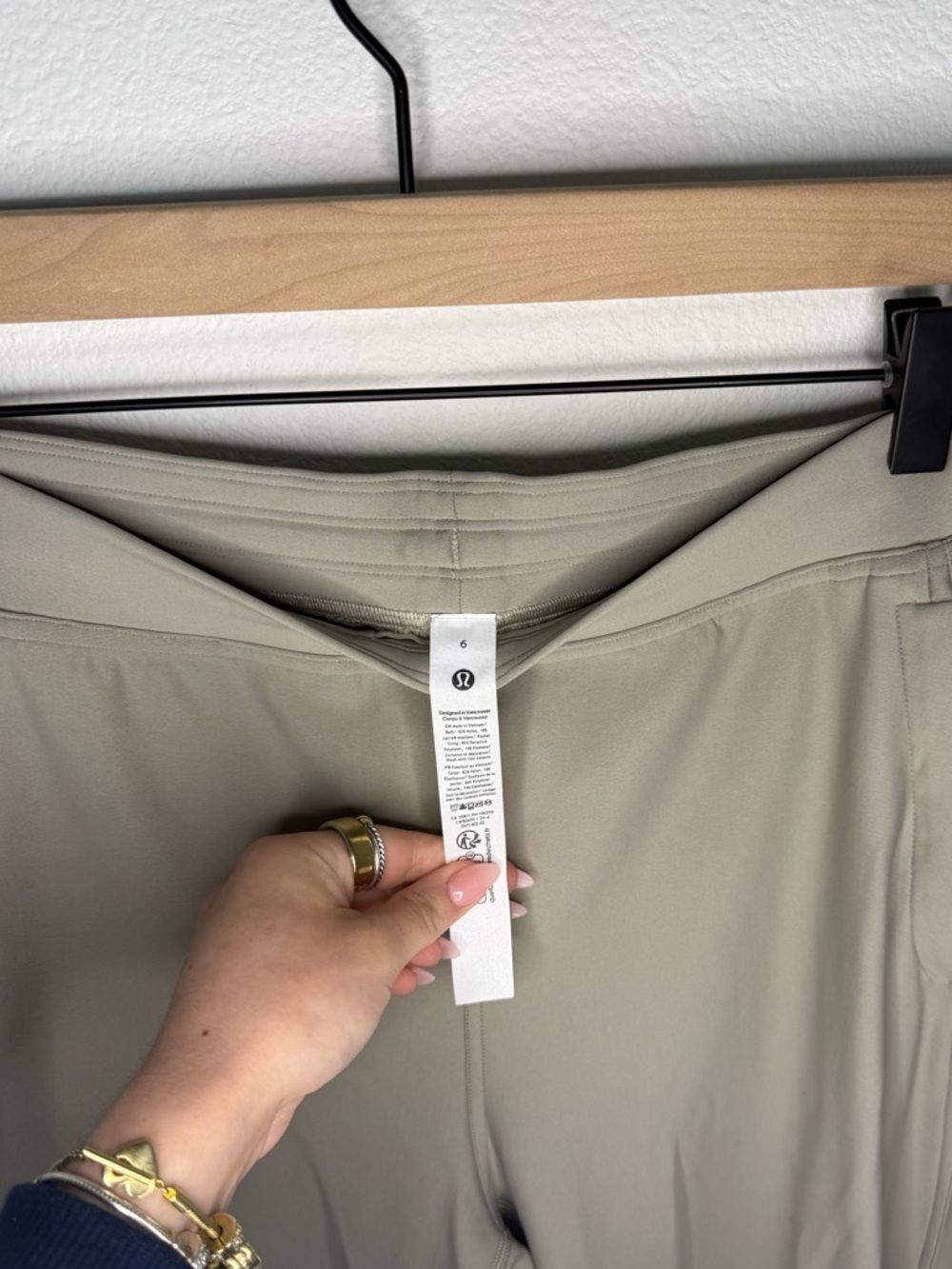 Adapted State High Rise Fleece Joggers -Riverstone - Picture 3 of 5